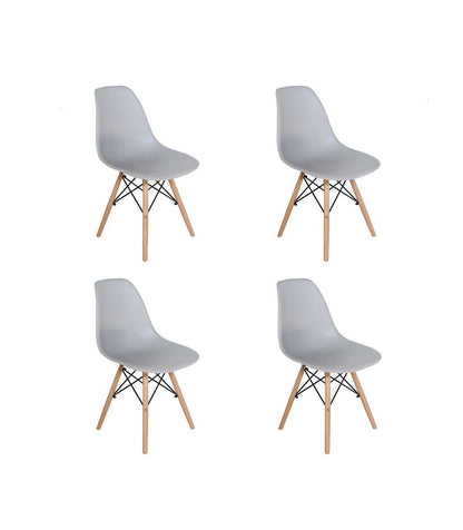 Pack De 4 Sillas Md-velez Acabado En Polipropileno Gris, 83cm(alto) 50.5cm(ancho) 46.5cm(l_0