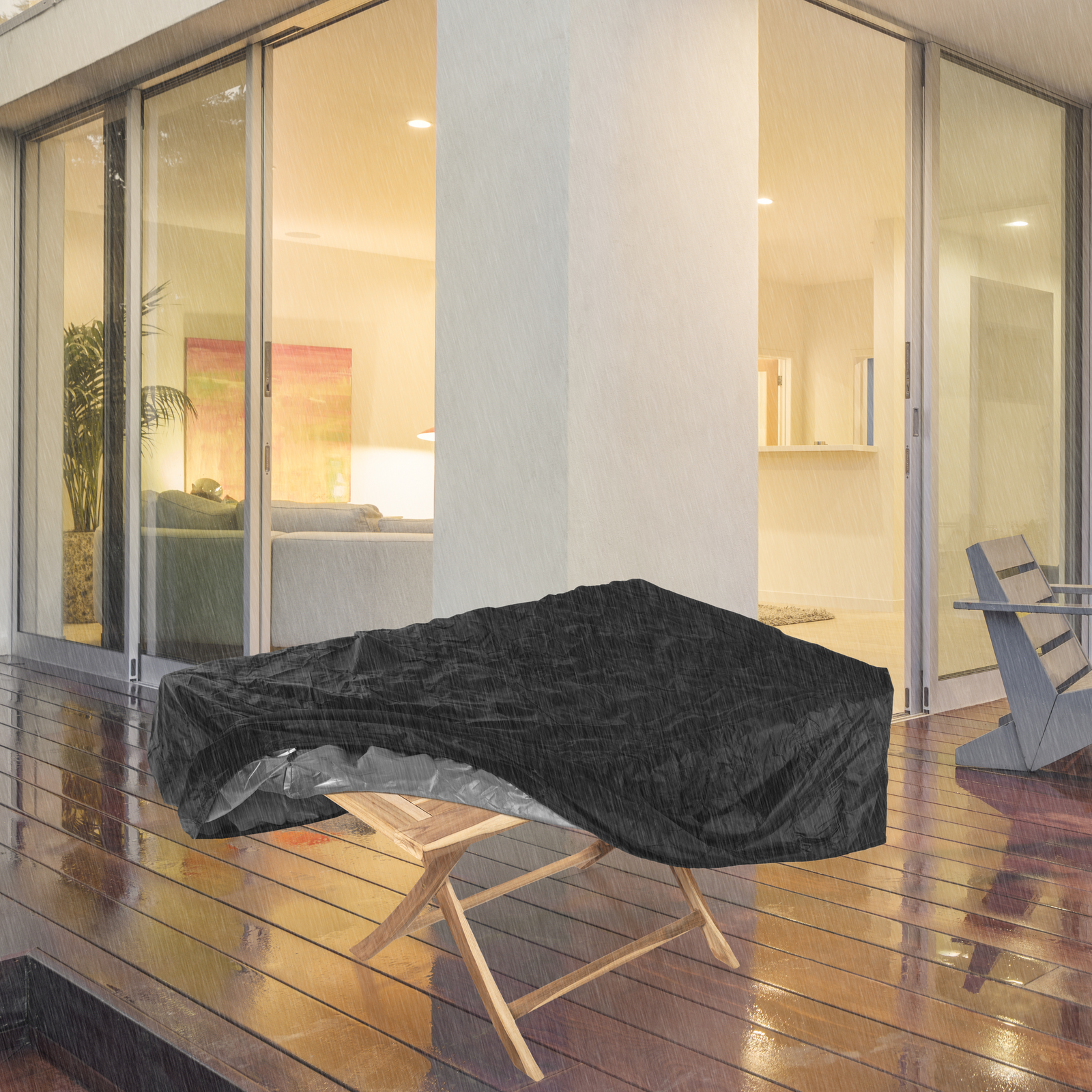 Funda Protectora Impermeable Antipolvo Para Jardín Exterior 170x70x94cm_2