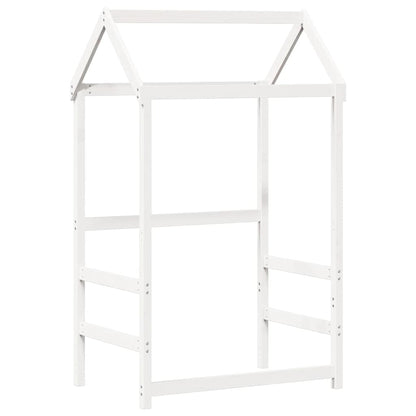 Techo De Cama Infantil Madera Maciza Pino Blanco 98x70x176,5 Cm_0