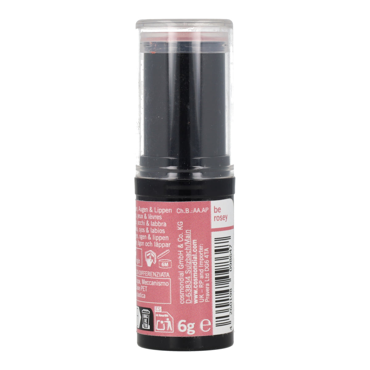 Multi Stick Ojos, Labios y Mejillas Be Rosey Benecos 4,8 g Vegano