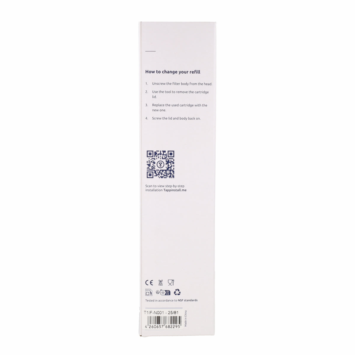 Inline Filter Pack 1 refill Tappwater