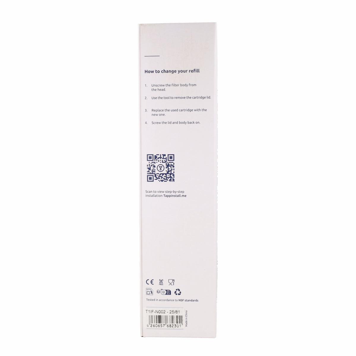Inline Filter Pack 2 refill Tappwater