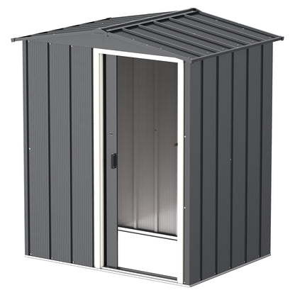 Caseta Jardín Eco Elche 5×4 Metal Gris Antracita_2