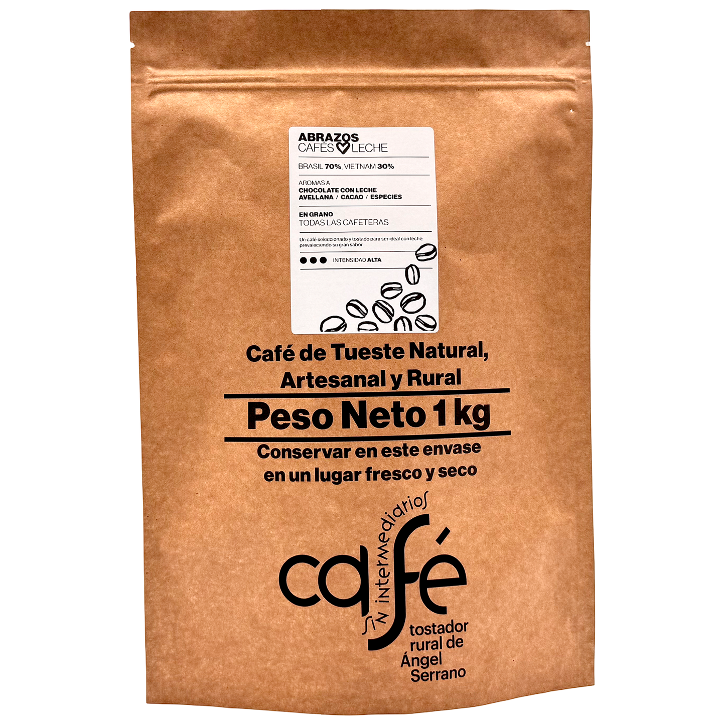 Cafe Sin Intermediarios Café Brasil Abrazos En Grano 1 Kg_0