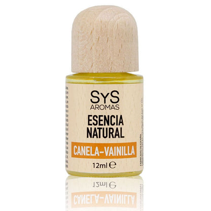 Esencia Natural Canela-Vainilla SYS Aromas 12 ml | Aroma Dulce y Cálido | Para Quemadores y Humidificadores_0