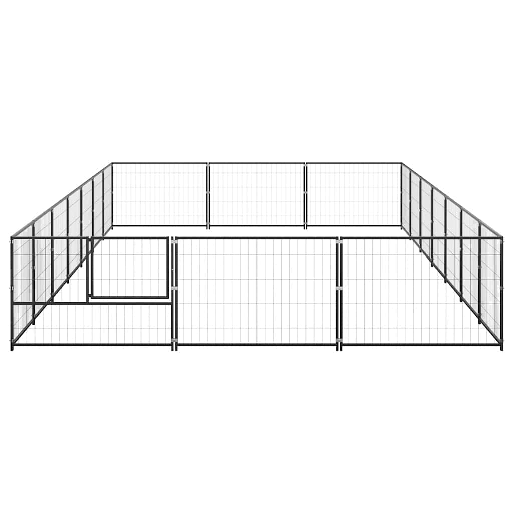Perrera Acero 21 M² Negra_4