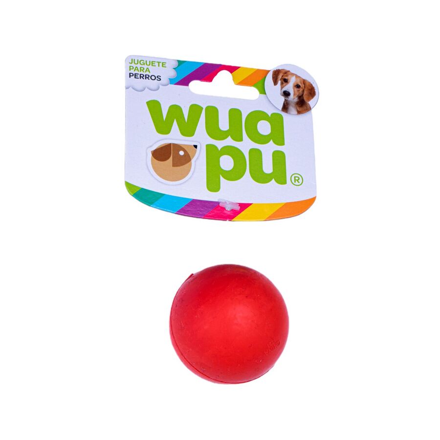 3 Pelotas Para Perro De Goma Y Caucho De 5cm De Diámetro, En Surtido De Colores Wuapu_0