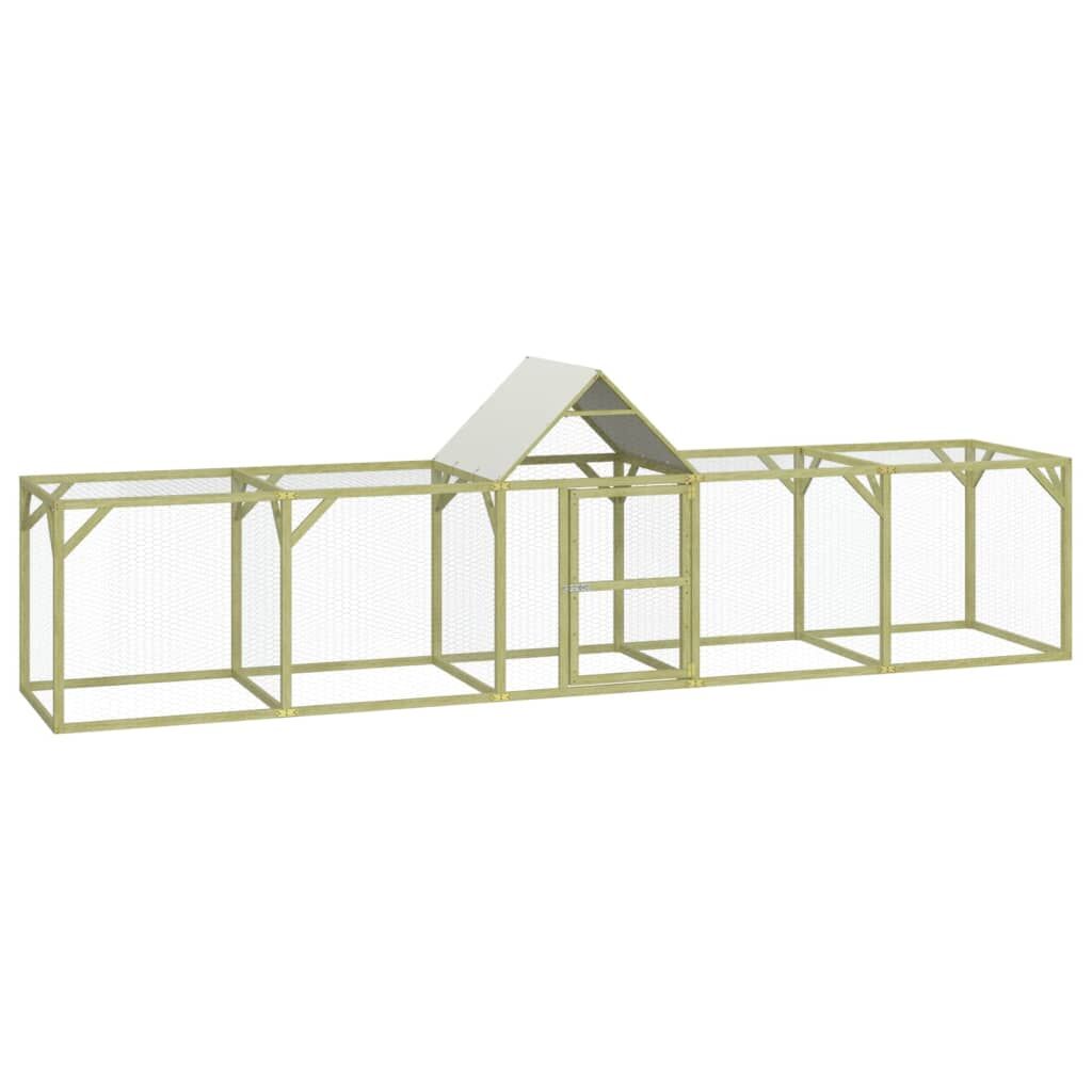 Vidaxl Gallinero Madera Maciza De Pino Impregnada 500x100x150 Cm_0