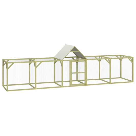 Vidaxl Gallinero Madera Maciza De Pino Impregnada 500x100x150 Cm_0