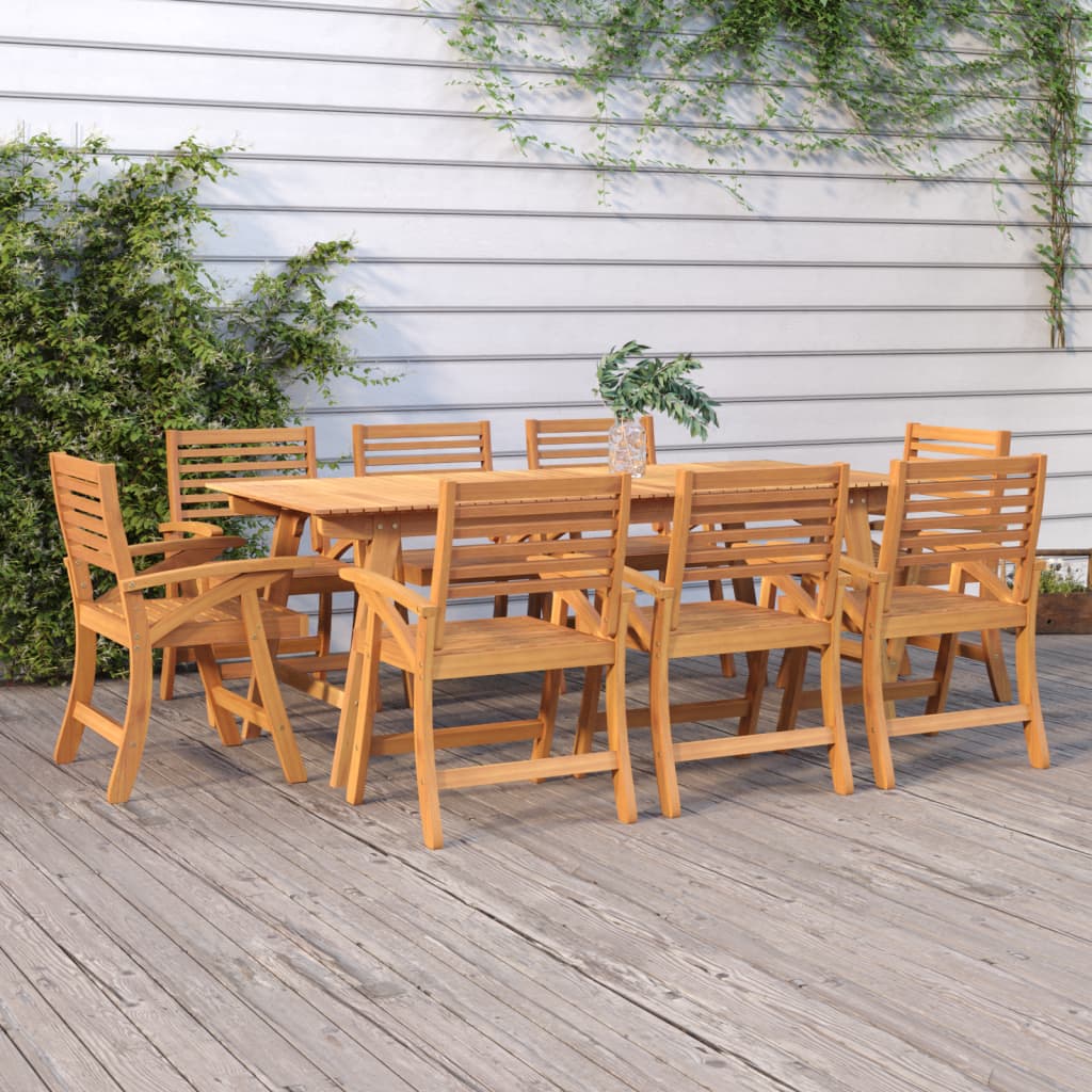 Vidaxl Sillas De Jardín 8 Uds Madera Maciza De Acacia 58x58x87 Cm_1