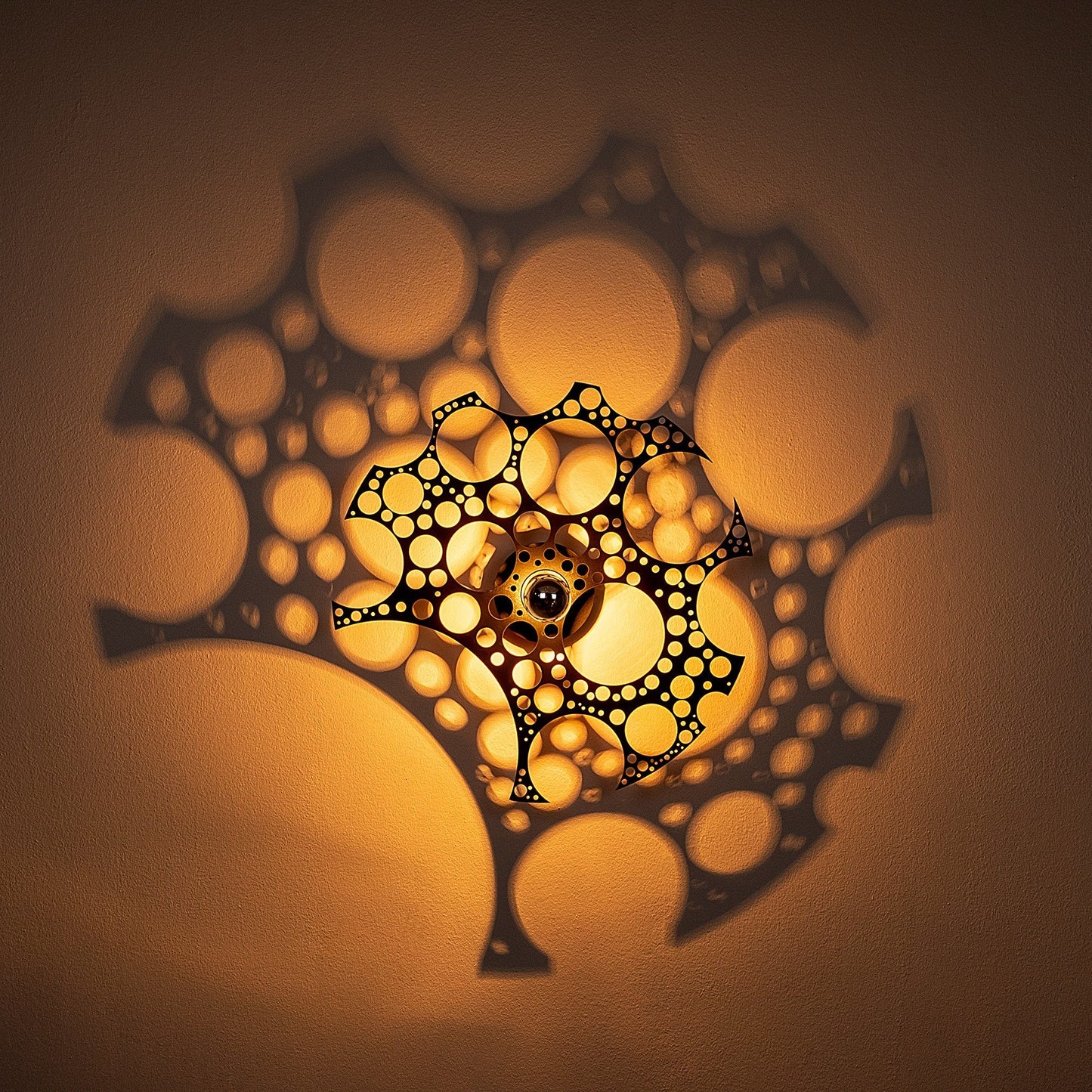 Aplique De Pared, Mdf , Negro, 50x12x50, Casquillo E 27 Max 100 W_4