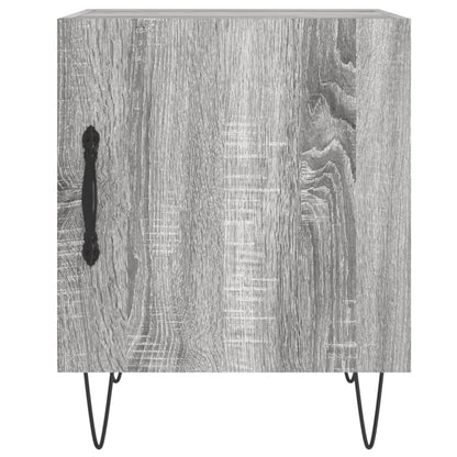 Mesita De Noche Madera De Ingeniería Gris Sonoma 40x40x50 Cm_4