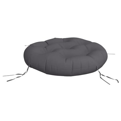 Vidaxl Cojín Redondo Tela Oxford Gris Antracita Ø 60x11 Cm_3