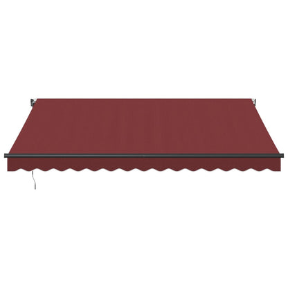 Toldo Retráctil Automático Con Leds Color Burdeos 400x350 Cm_3