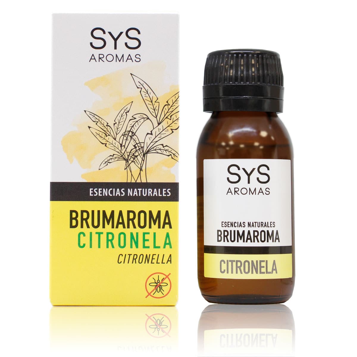 Esencia Hidrosoluble Citronela SYS Aromas 50 ml | Aroma Cítrico y Herbal | Para Humidificadores y Difusores_0