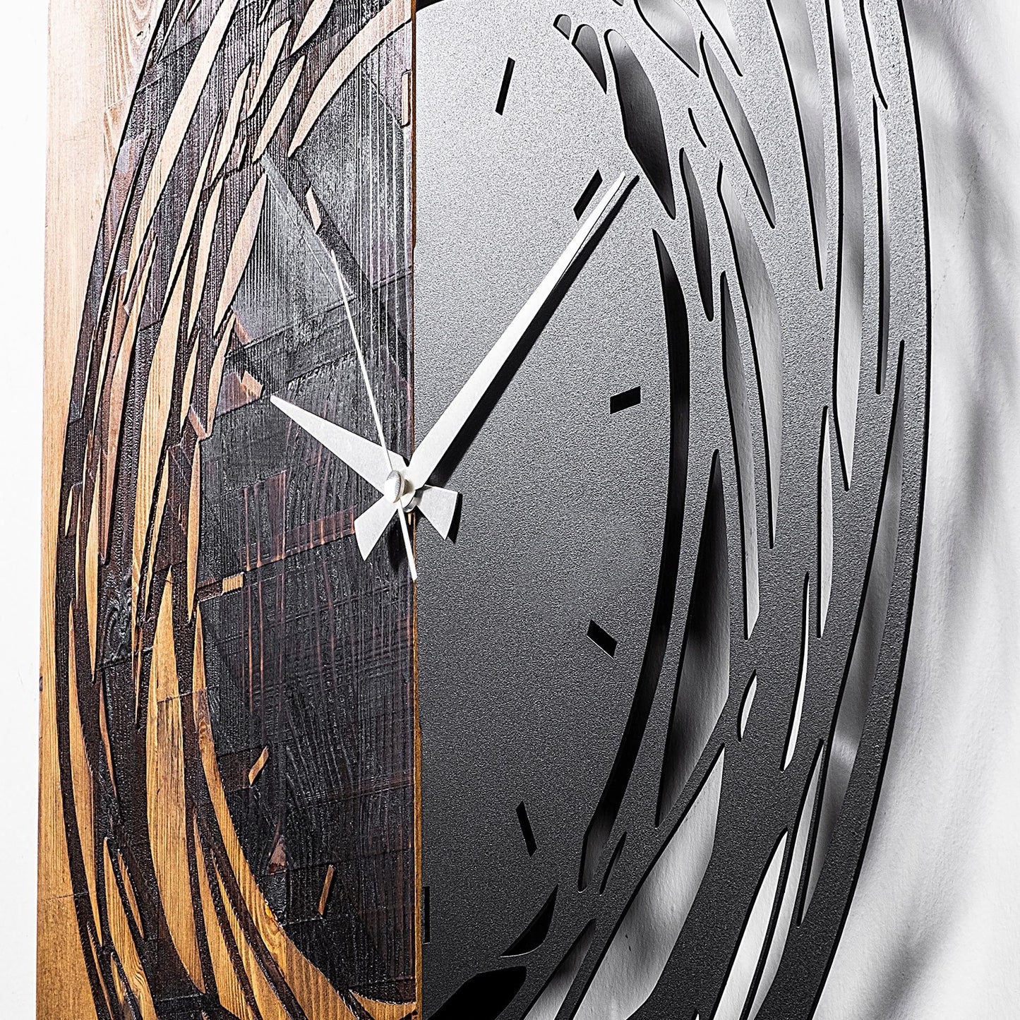 Reloj De Pared Madera Rotaciones