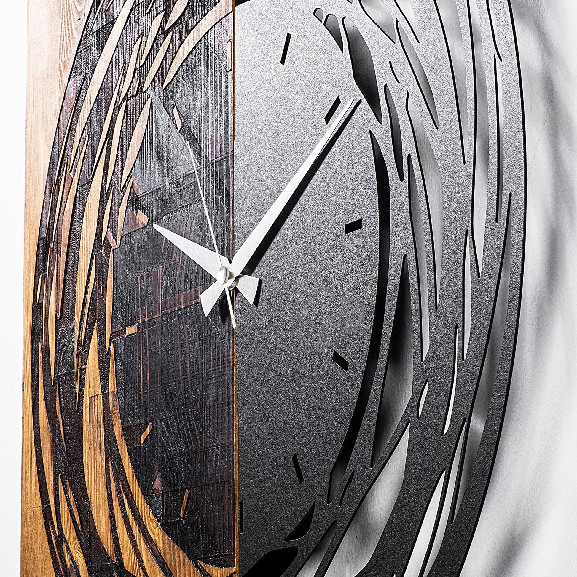 Reloj De Pared Madera Rotaciones