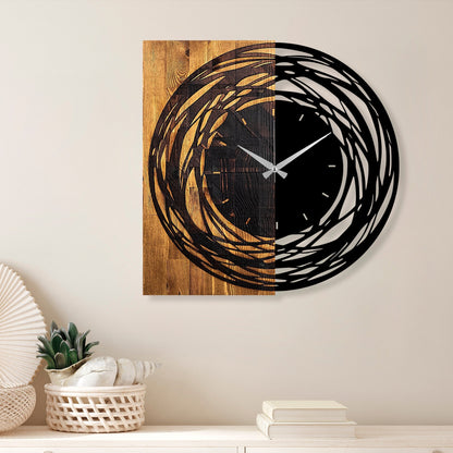 Reloj De Pared Madera Rotaciones