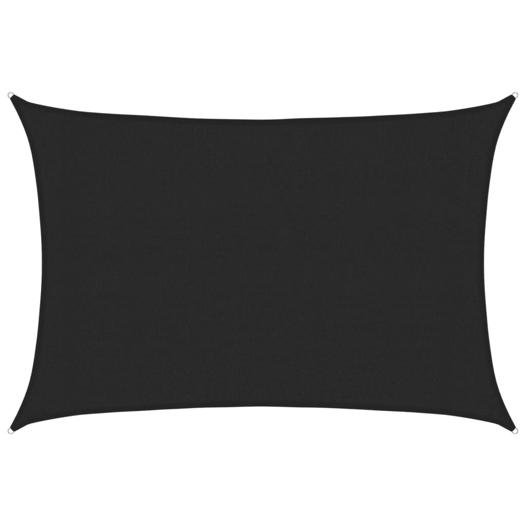 Vidaxl Toldo De Vela Negro Hdpe 160 G/m² 3x4 M_0