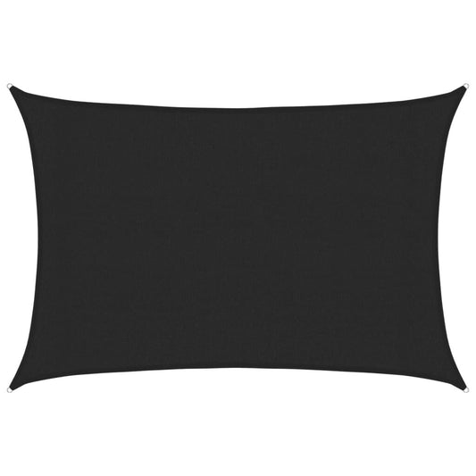 Vidaxl Toldo De Vela Negro Hdpe 160 G/m² 3x4 M_0