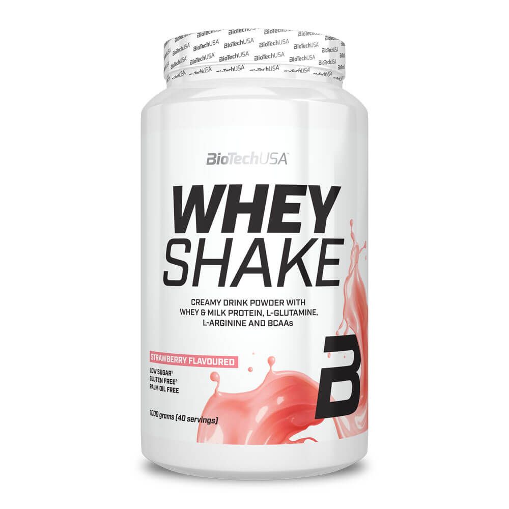 Whey Shake - 1kg - Fresa - Proteina De Suero Whey - Biotech Usa_0