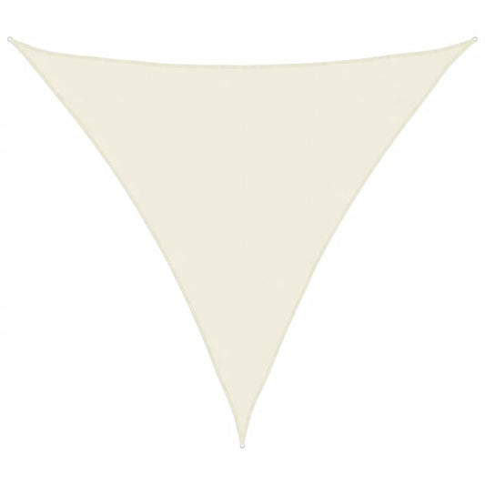 Vidaxl Toldo De Vela Triangular Tela Oxford Color Crema 3x3x3 M_0