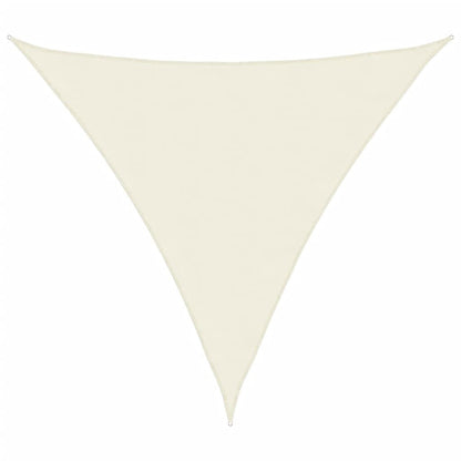 Vidaxl Toldo De Vela Triangular Tela Oxford Color Crema 5x5x5 M_0