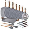 Pack 7 Sartenes + Plancha/asador+ Cuchillos De Cocina + Utensilios De Cocina San Ignacio Daimiel