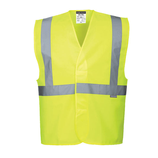 Chaleco Alta Visibilidad De Banda Y Tirantes / L/xl / Amarillo_0