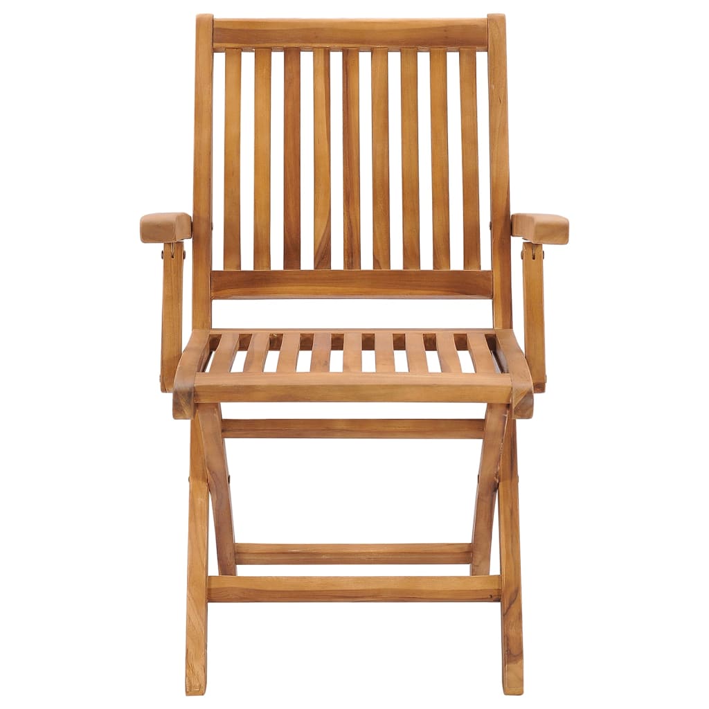 Vidaxl Sillas De Jardín Plegables 6 Uds Madera Maciza Teca Con Cojines_3
