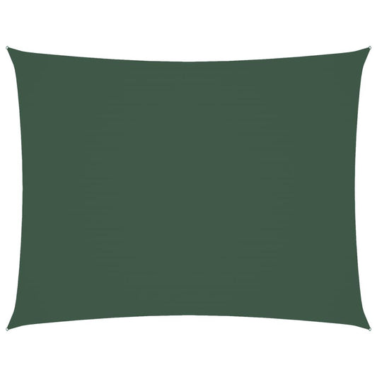 Vidaxl Toldo De Vela Rectangular De Tela Oxford Verde Oscuro 5x7 M_0