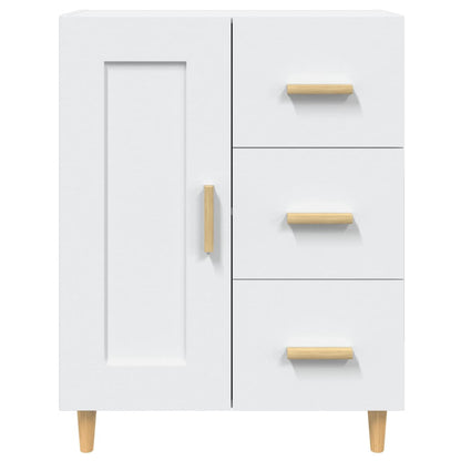 Aparador De Madera Contrachapada Blanco 69,5x34x90 Cm / Vetonek_3