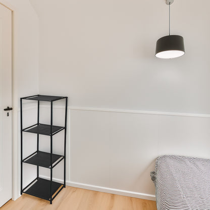 Well Home Estantería Con 3 Compartimentos De Tela Y Tubos Metálicos H.98cm