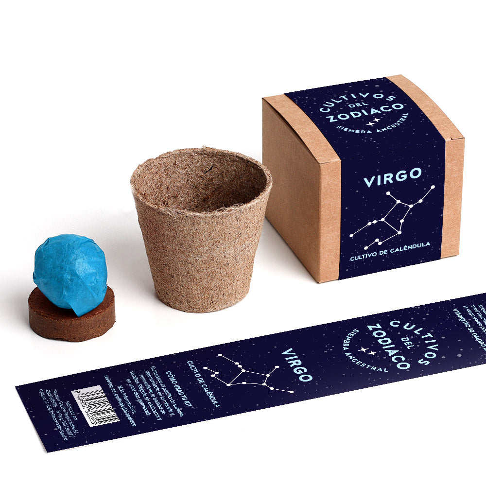 Cultivos Del Zodiaco – Virgo | Kit De Cultivo Con Semillas De Caléndula_1