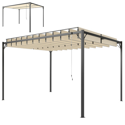 Outsunny Pérgola De Jardín 3x4 M_0
