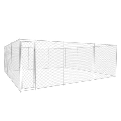 Perrera De Exterior De Acero Galvanizado 570x570x185 Cm_1