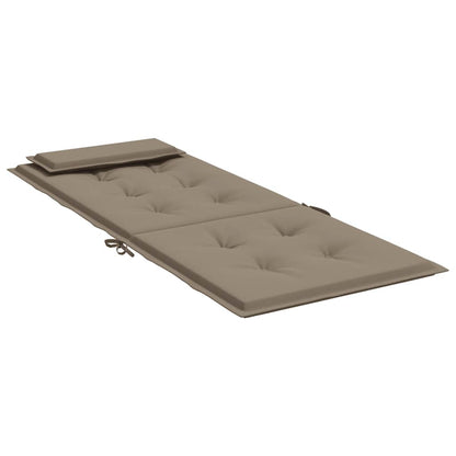 Vidaxl Cojines De Silla Con Respaldo Alto 2 Uds Tela Oxford Gris Taupe_4
