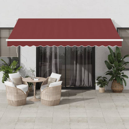 Toldo Retráctil Automático Color Burdeos 400x350 Cm_1