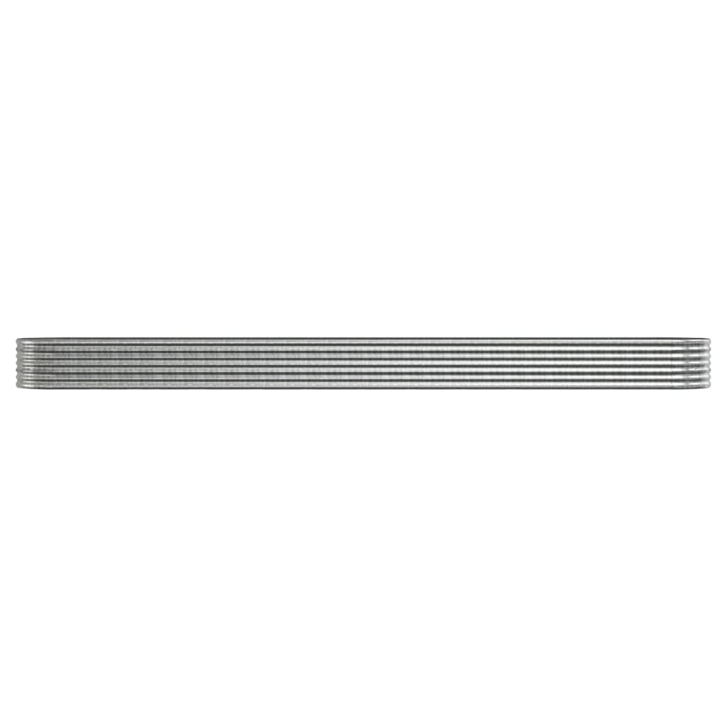 Jardinera Arriate Acero Galvanizado Plata 512x80x36 Cm_2