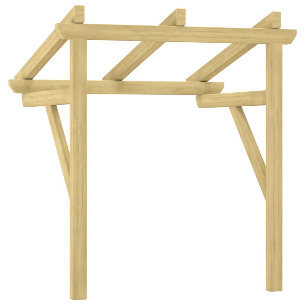 Marquesina Para Puerta Madera Pino Impregnada 100x100x80 Cm_4