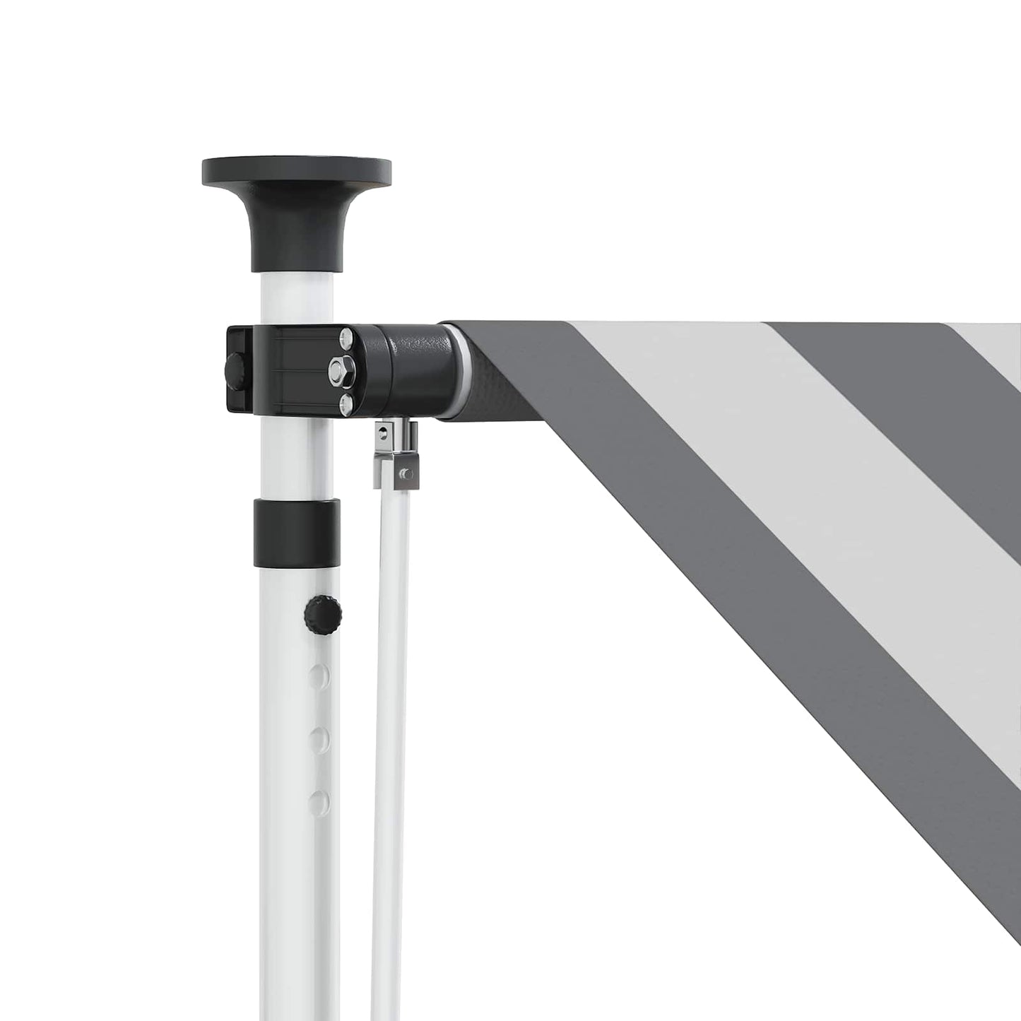 Toldo Retráctil Manual Antracita Y Blanco 250 Cm_4