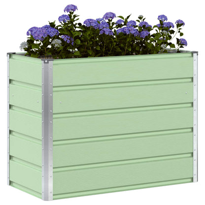Jardinera Verde Pastel 100 X 50 X 77 Cm Acero Galvanizado_2
