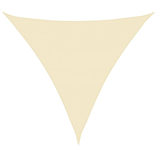 Vidaxl Toldo De Vela Triangular Hdpe 5x5x5 M M Crema_0