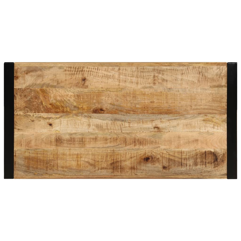 Mesa De Centro De Madera Maciza De Mango 120x60x40 Cm_1