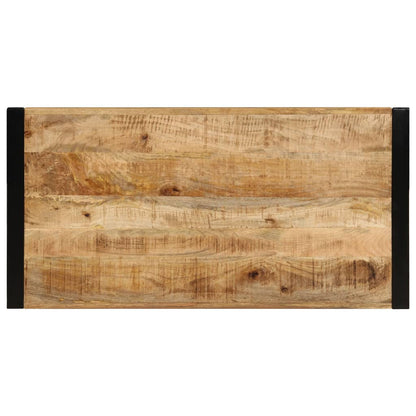 Mesa De Centro De Madera Maciza De Mango 120x60x40 Cm_1