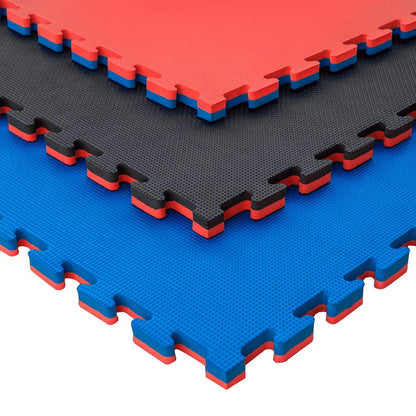 Tatami Puzzle 2cm 100x100cm – Superficie T Rojo/azul_1
