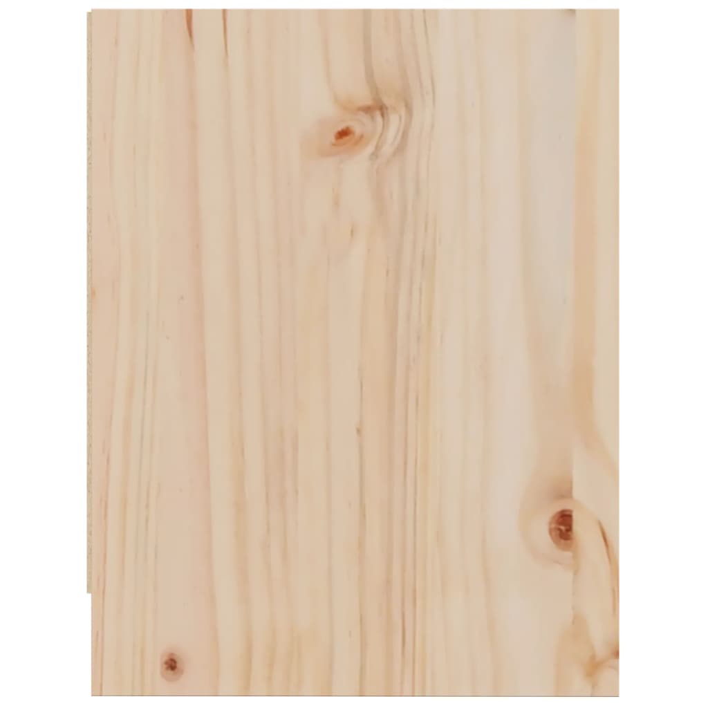 Mesita De Noche Madera Maciza De Pino 40x30,5x40 Cm_4