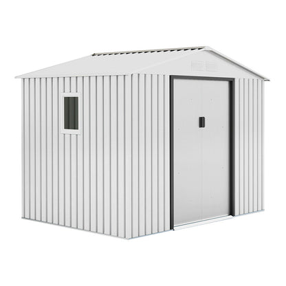 Caseta Metálica High Door Mallorca Blanco - Espacio Y Estilo - 2,77x2,12x1,91 M - Multicolor_1