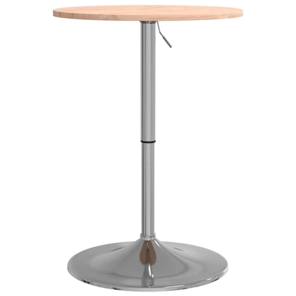 Mesa Alta De Madera Maciza De Haya Ø50x89,5 Cm_0