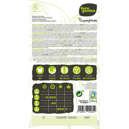 Semillas de Soja Summer Shell Edamame ecológicas Vitalfoods